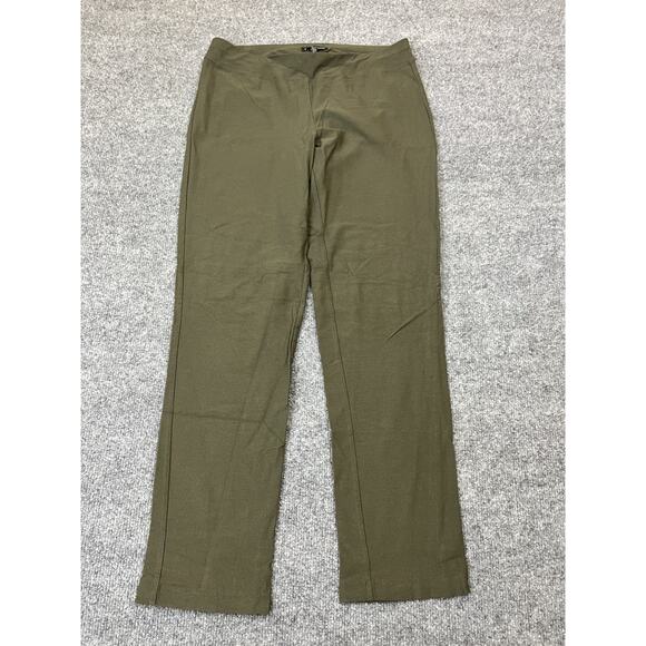 Eileen Fisher Washable Stretch Crepe Pants XS Coastal Resort Minimalist Lagom - Picture 1 of 13